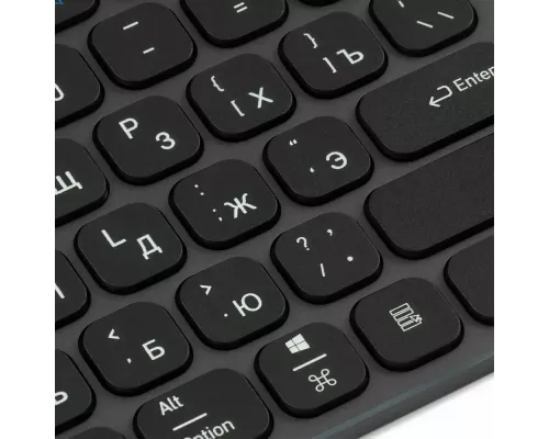 Клавиатура Oklick K867W серый/черный