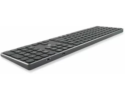 Клавиатура Oklick K867W серый/черный
