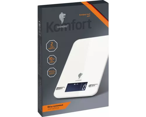 Кухонные весы LEONORD LE-17703 белый