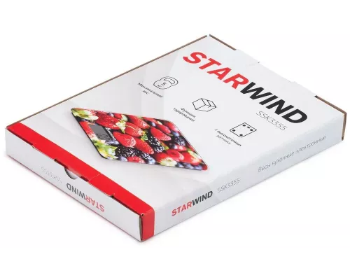Кухонные весы Starwind SSK3355 рисунок/ягоды