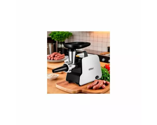 Мясорубка Kitfort КТ-2117 белый/черный
