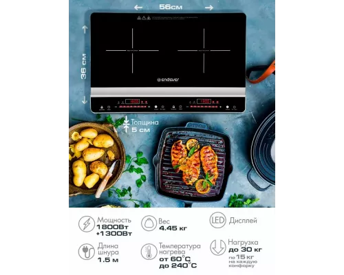Настольная плита Endever Skyline IP-66 черный