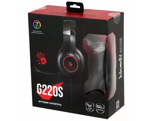 Наушники A4Tech Bloody G200S черный/красный