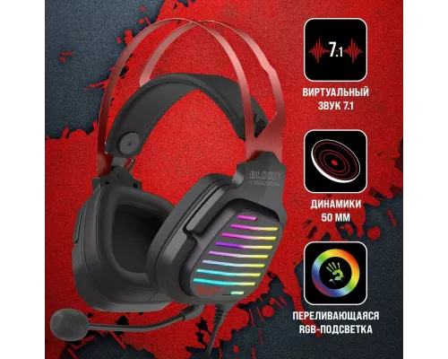 Наушники A4Tech Bloody G560 черный/красный