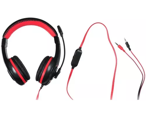 Наушники Oklick HS-L200 черный/красный