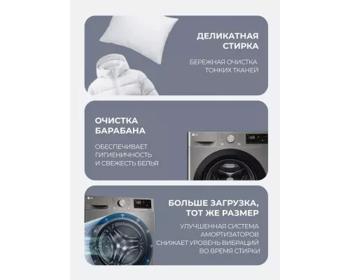 Стиральная машина LG F4V3ES6S