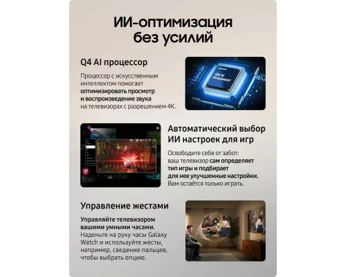 Телевизор Samsung QE55Q7F5AUXRU черный