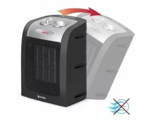 Тепловентилятор Vitek VT-2067 черный/серебристый
