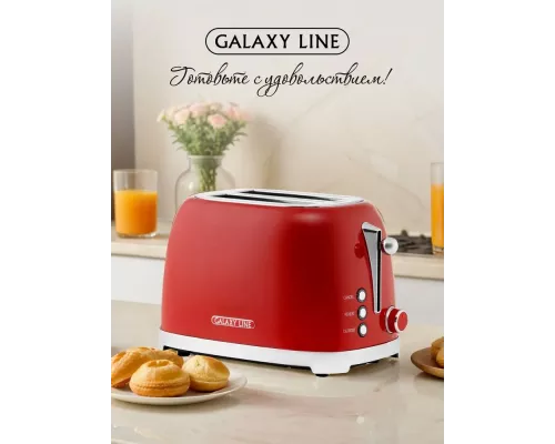 Тостер Galaxy Line GL 2919 красный