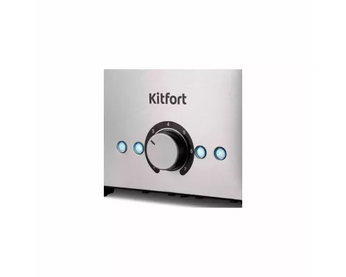 Тостер Kitfort КТ-6210 серебристый/черный