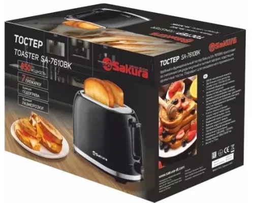 Тостер Sakura SA-7610BK черный