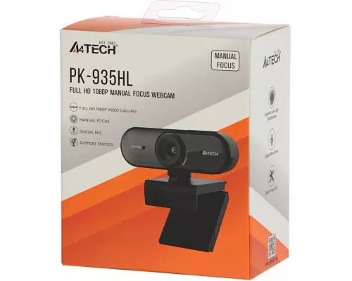 Веб-камера A4Tech PK-935HL черный