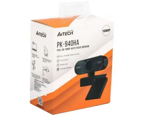 Веб-камера A4Tech PK-940HA черный