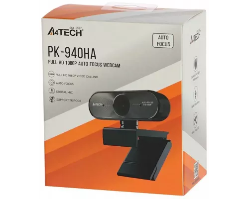 Веб-камера A4Tech PK-940HA черный