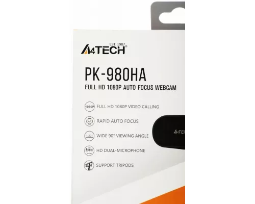 Веб-камера A4Tech PK-980HA черный