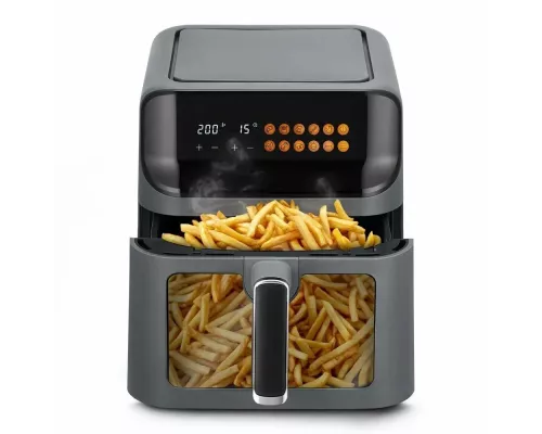 Аэрогриль Kitfort КТ-8107 темно-серый/черный