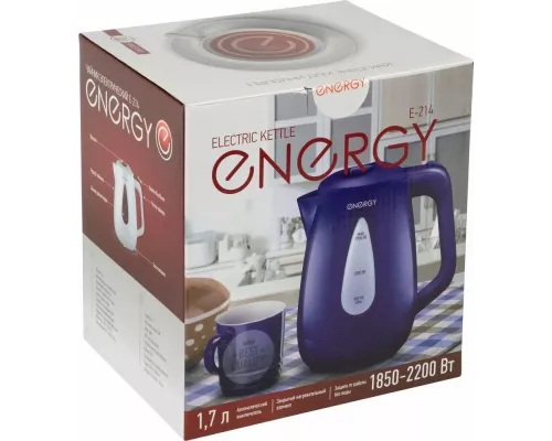 Чайник Energy E-214 белый/голубой