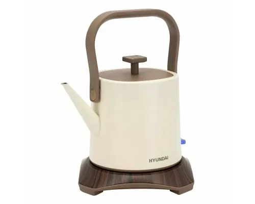 Чайник Hyundai HYK-S2043 кремовый/коричневый