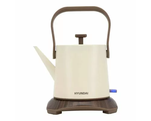 Чайник Hyundai HYK-S2043 кремовый/коричневый