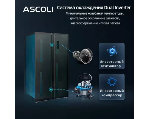 Холодильник Ascoli ACDW450WIB