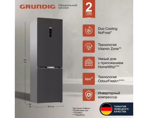 Холодильник Grundig GKPN66930LXDW