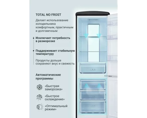 Холодильник TESLER RB-330 BLACK