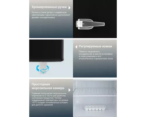 Холодильник TESLER RT-217 BLACK