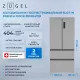Холодильник ZUGEL ZRFDI470X нержавеющая сталь
