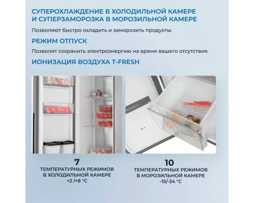 Холодильник ZUGEL ZRSSI540X