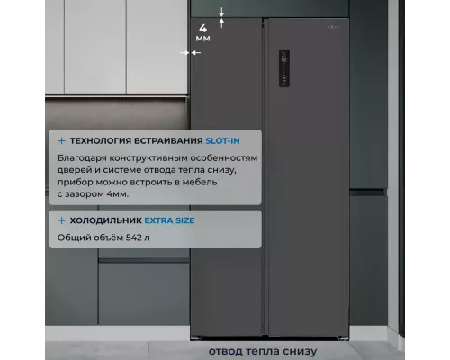 Холодильник ZUGEL ZRSSI540XB