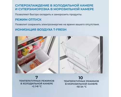 Холодильник ZUGEL ZRSSI540XB