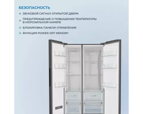 Холодильник ZUGEL ZRSSI540XB