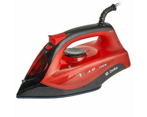 Утюг Delta DL-756 черный с красным
