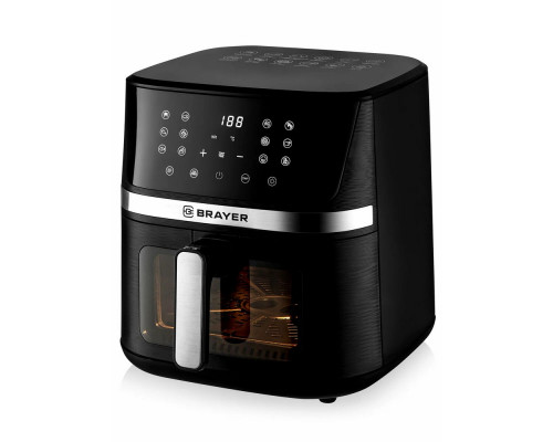 Аэрогриль BRAYER BR2038 черный/сталь