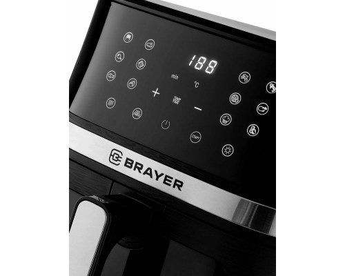 Аэрогриль BRAYER BR2038 черный/сталь