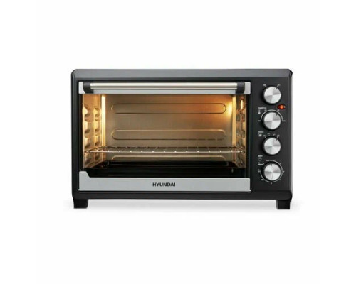 Мини-печь Hyundai MIO-HY075 серебристый/черный