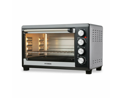Мини-печь Hyundai MIO-HY075 серебристый/черный