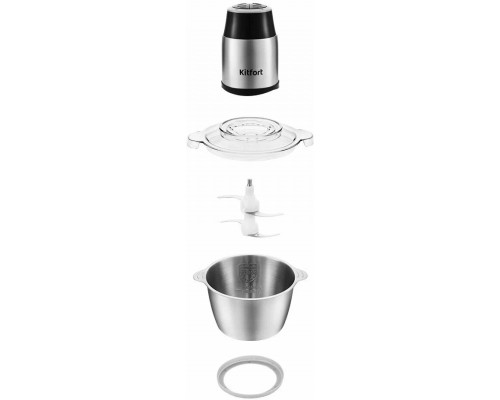 Измельчитель Kitfort КТ-3024 серебристый