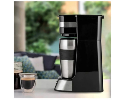 Кофеварка Kitfort КТ-795 черный/нержавеющая сталь