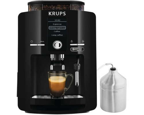 Кофемашина Krups EA82F010 черный/нержавеющая сталь