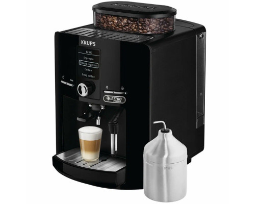 Кофемашина Krups EA82F010 черный/нержавеющая сталь