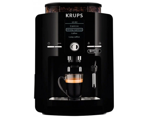 Кофемашина Krups EA82F010 черный/нержавеющая сталь