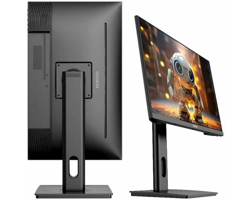 Монитор 27" Aiwa MF2711 IPS 1920x1080, 120 Гц, 4 мс, 16:9, 300 кд/м², VGA, HDMI 1.4, DP 1.2, 3.5 Jack, USB Hub (2x USB 3.0), динамики (2x3 Вт), FreeSync, G-Sync, черный