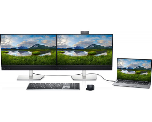 Монитор 27" Dell C2722DE IPS 2560x1440, 60 Гц, 5 мс, 16:9, 350 кд/м², HDMI 2.0, DP 1.2, USB-C, 3.5 Jack, USB Hub (4x USB), динамики (2x5 Вт), веб-камера, HDR10, черный
