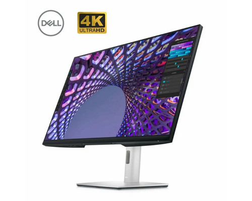 Монитор 31.5" Dell P3223QE IPS 3840x2160, 60 Гц, 5 мс, 16:9, 350 кд/м², HDMI 2.0, DP 1.4, USB-C, USB Hub (4x USB 3.0), Ethernet, HDR10, черный и серебристый