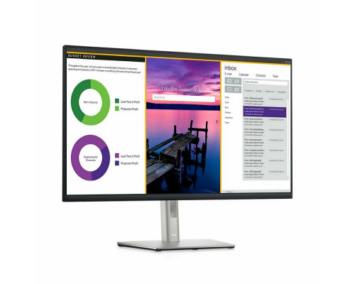 Монитор 31.5" Dell P3223QE IPS 3840x2160, 60 Гц, 5 мс, 16:9, 350 кд/м², HDMI 2.0, DP 1.4, USB-C, USB Hub (4x USB 3.0), Ethernet, HDR10, черный и серебристый