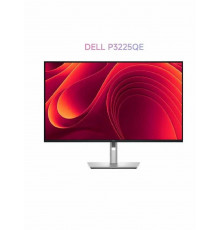 Монитор 31.5" Dell P3225QE IPS 3840x2160, 100 Гц, 5 мс, 16:9, 350 кд/м², HDMI 2.1, DP 1.4, USB-C (90 Вт), Ethernet (1 Гбит), 3xUSB 3.2, Adaptive-Sync, черный/серебристый