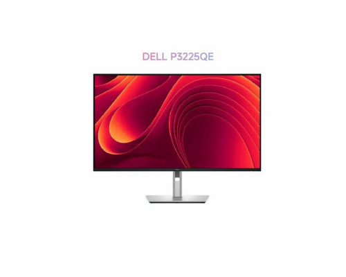 Монитор 31.5" Dell P3225QE IPS 3840x2160, 100 Гц, 5 мс, 16:9, 350 кд/м², HDMI 2.1, DP 1.4, USB-C (90 Вт), Ethernet (1 Гбит), 3xUSB 3.2, Adaptive-Sync, черный/серебристый