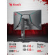 Монитор 27" A4Tech Bloody MN271Q IPS 2560x1440, 180 Гц, 1 мс, 16:9, 320 кд/м², 2xHDMI, 2xDP, 2xUSB, 1xUSB-B, 1x3.5 мм, серый