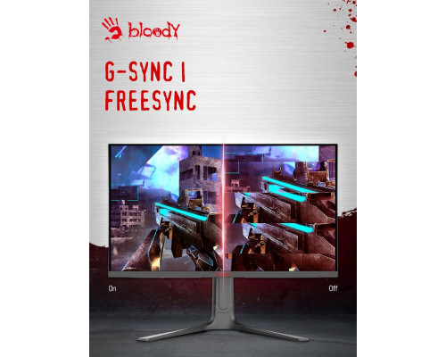 Монитор 27" A4Tech BLOODY MN272Q IPS 2560x1440, 240 Гц, 1 мс, 16:9, 400 кд/м², 2xHDMI, 2xDP, 1x3.5 мм, 2x3 Вт, темно-серый